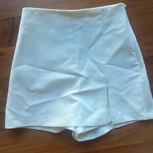 Zara high waisted white Skort
